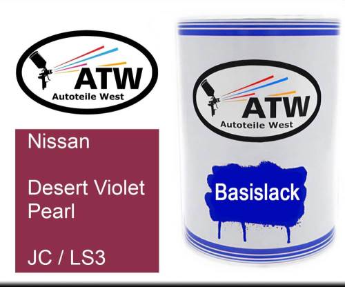 Nissan, Desert Violet Pearl, JC / LS3: 500ml Lackdose, von ATW Autoteile West.